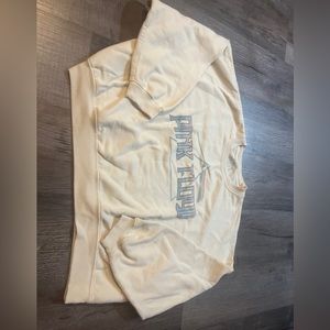 American Eagle Pink Floyd Long Sleeve Cropped Cream Sz Medium Sweatshirt Soft